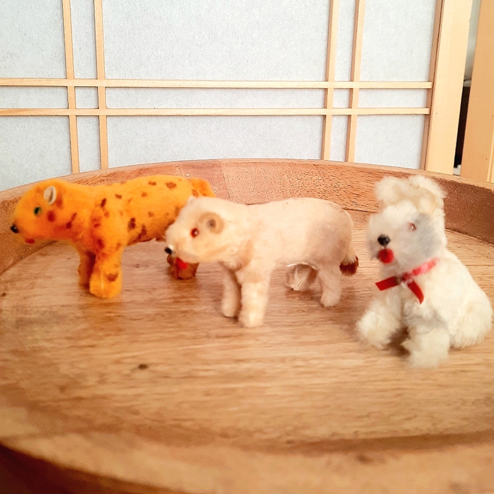Original Fur Toys of West Germany Miniatures Lot of 3